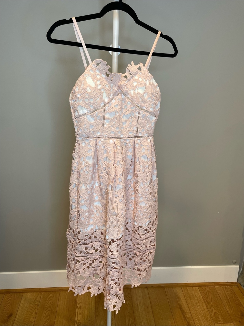 Few Moda New York Lace Midi Dress Blush Pink NWT - XS
